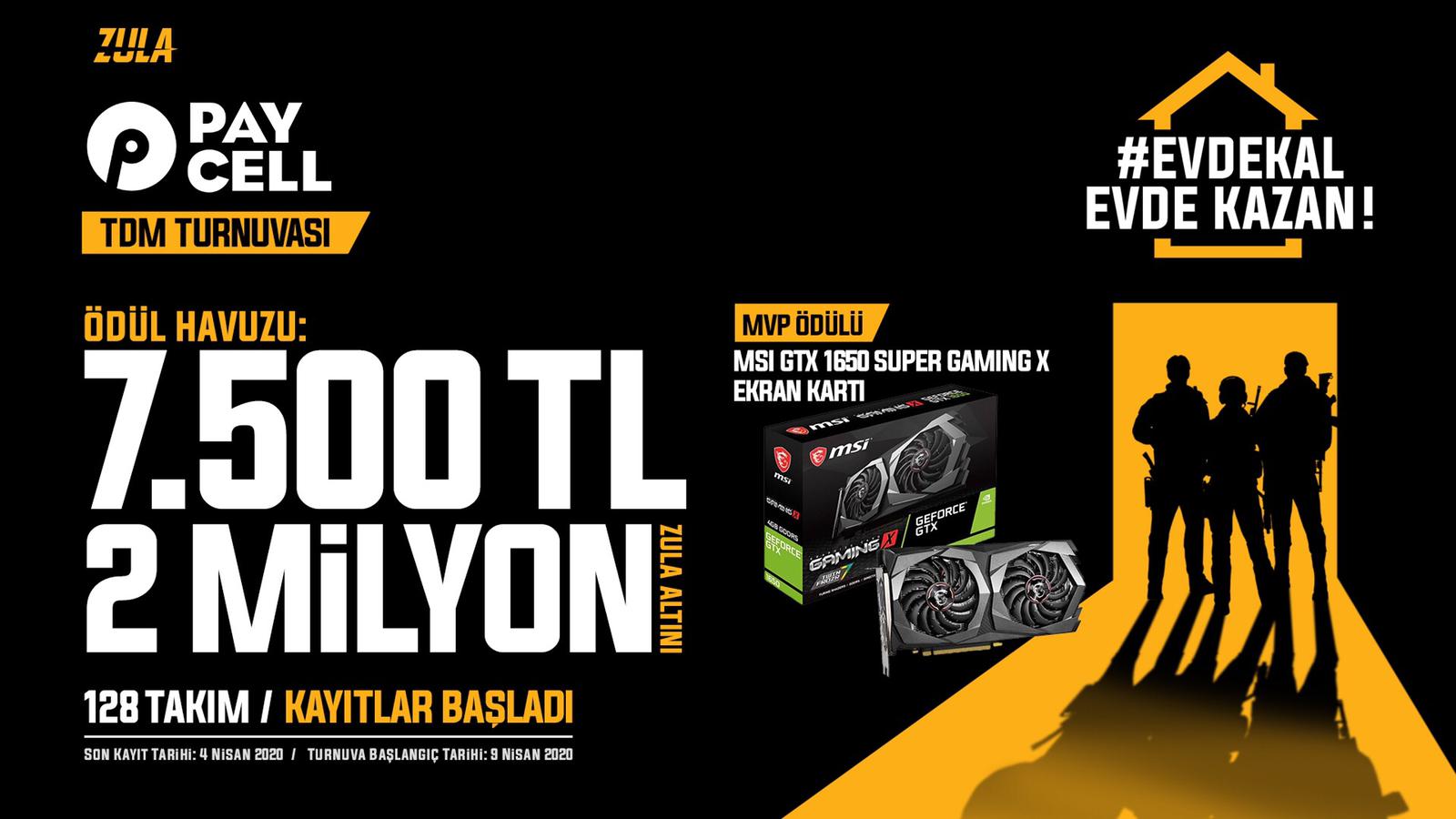 Paycell EVDEKAL HAFTALIK TDM TURNUVASI 2 KAYITLARI BAŞLADI